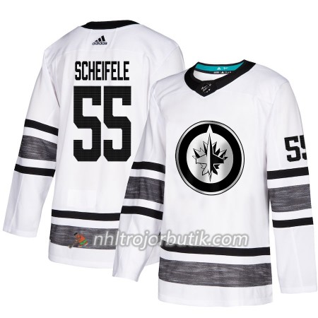 Män Ishockey Winnipeg Jets tröja All Star 2019 Mark Scheifele 55 Vit 2019 All-Star Adidas Authentic